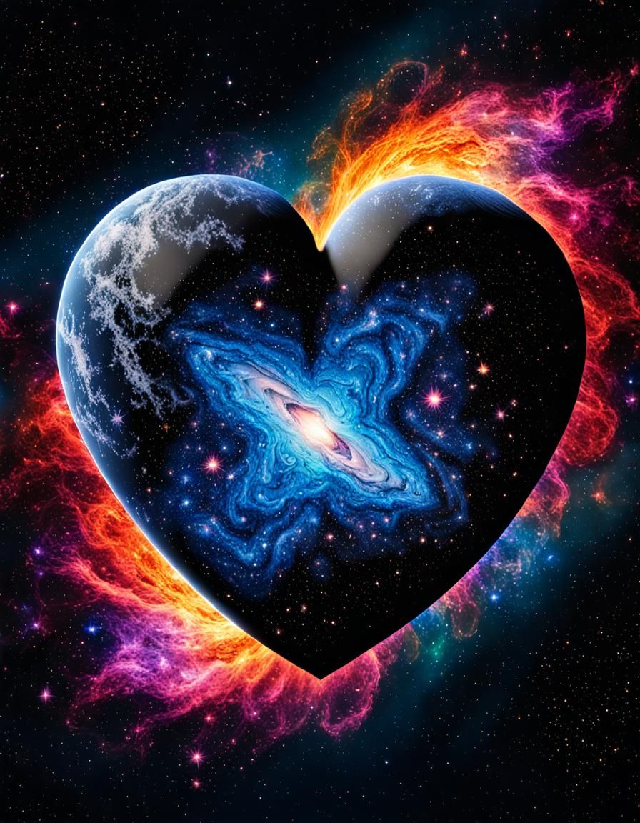 Intergalactic heart.  by @Mr_Anime Manga