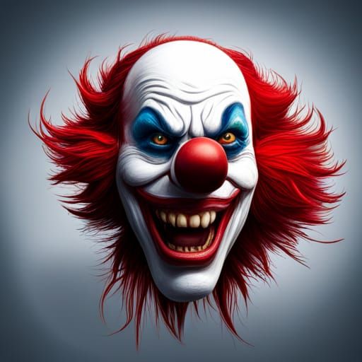 scary ghost clown - AI Generated Artwork - NightCafe Creator