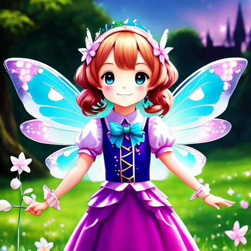 Adorable Fairy <lora:ChibiCharm AC50:1.0> 