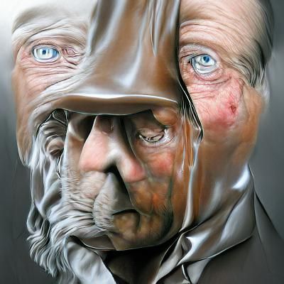 Wilhelm Tell statue in Switzerland hyperrealism