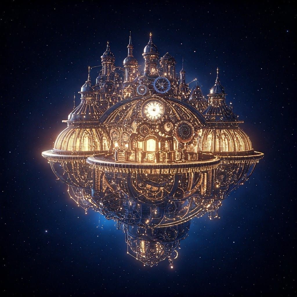 Celestial Clockwork City   by @Nicky