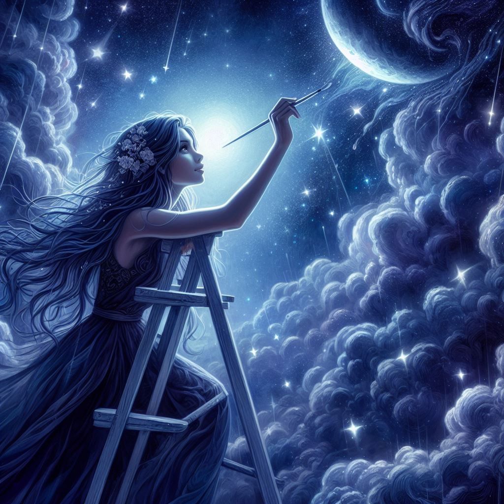 Painting the night sky