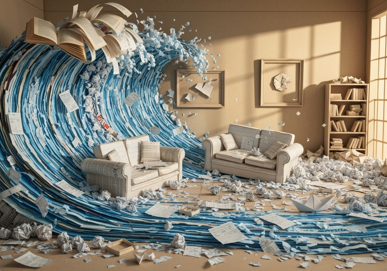 The Paper Tide Comes Home  by @Mr Happy