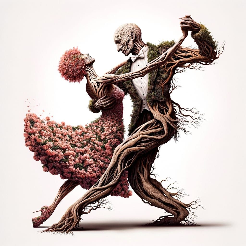 Tango of Trees: Hyperrealistic Dance of Life