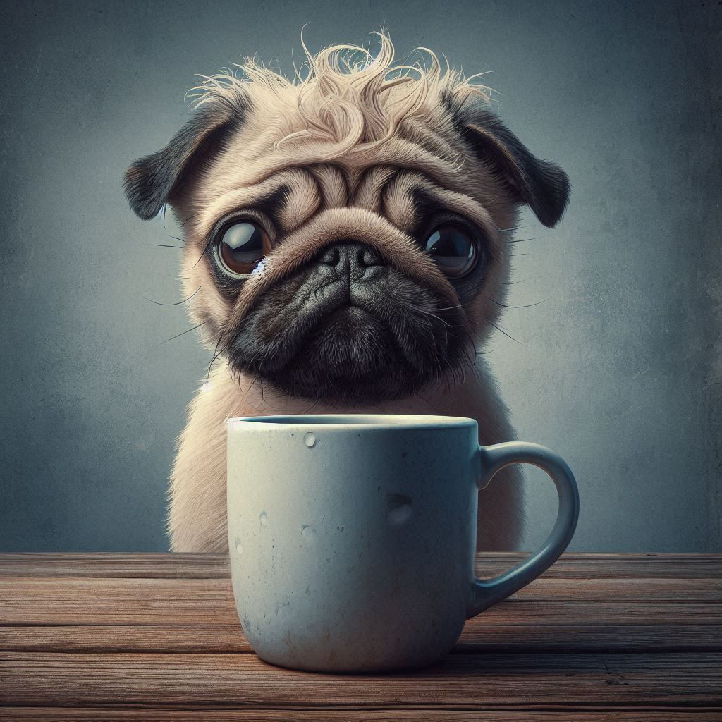 The mug of the pug