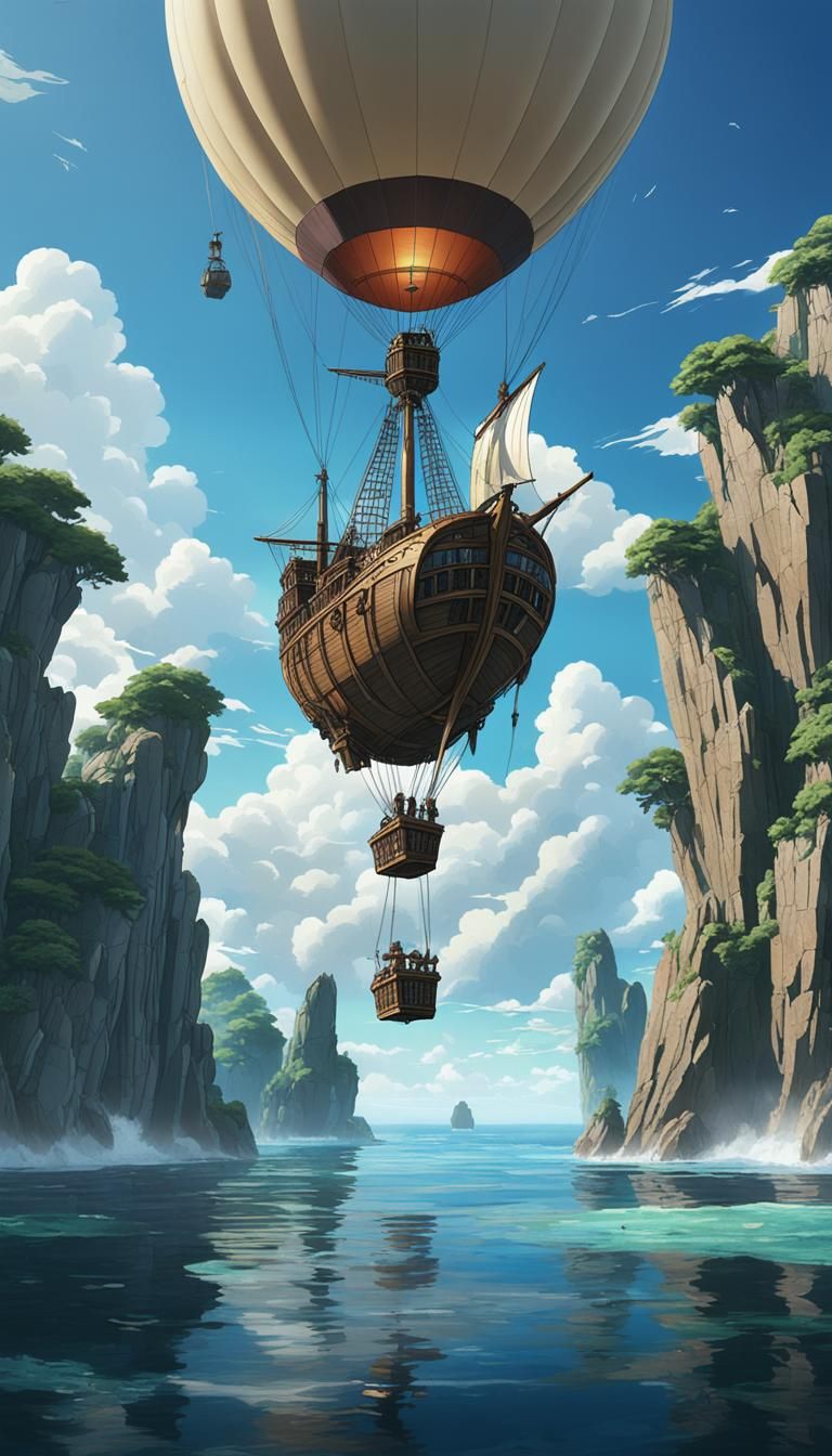 Flying Pirate Ship from another world