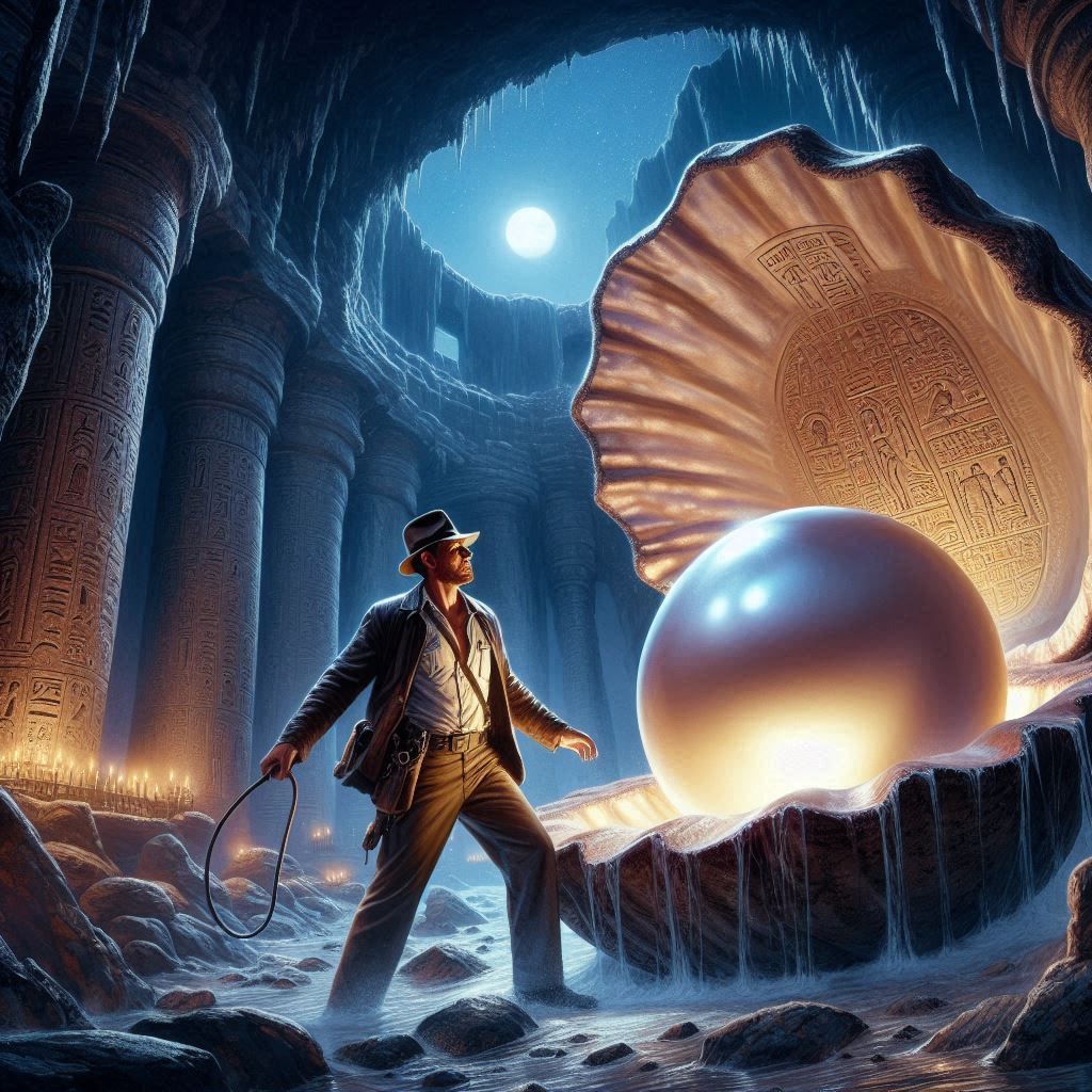 Indy discovers the Lost Pearl of Cairo.