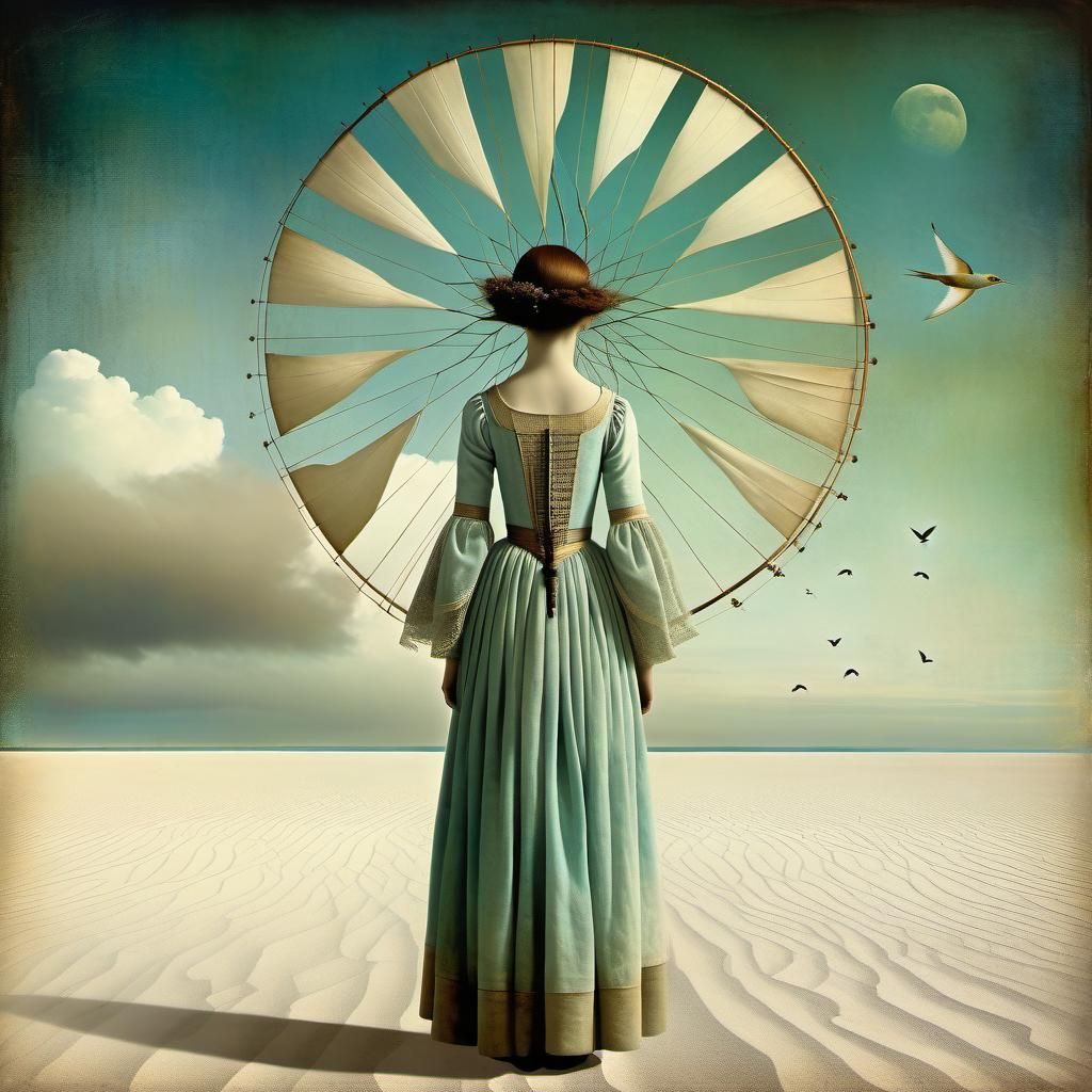 (Spirit of Wind by Catrin Welz Stein), Detailed Matte Painting, Beautiful, Mysterious, Esoteric, Rule ...  by @Sarah Newberry