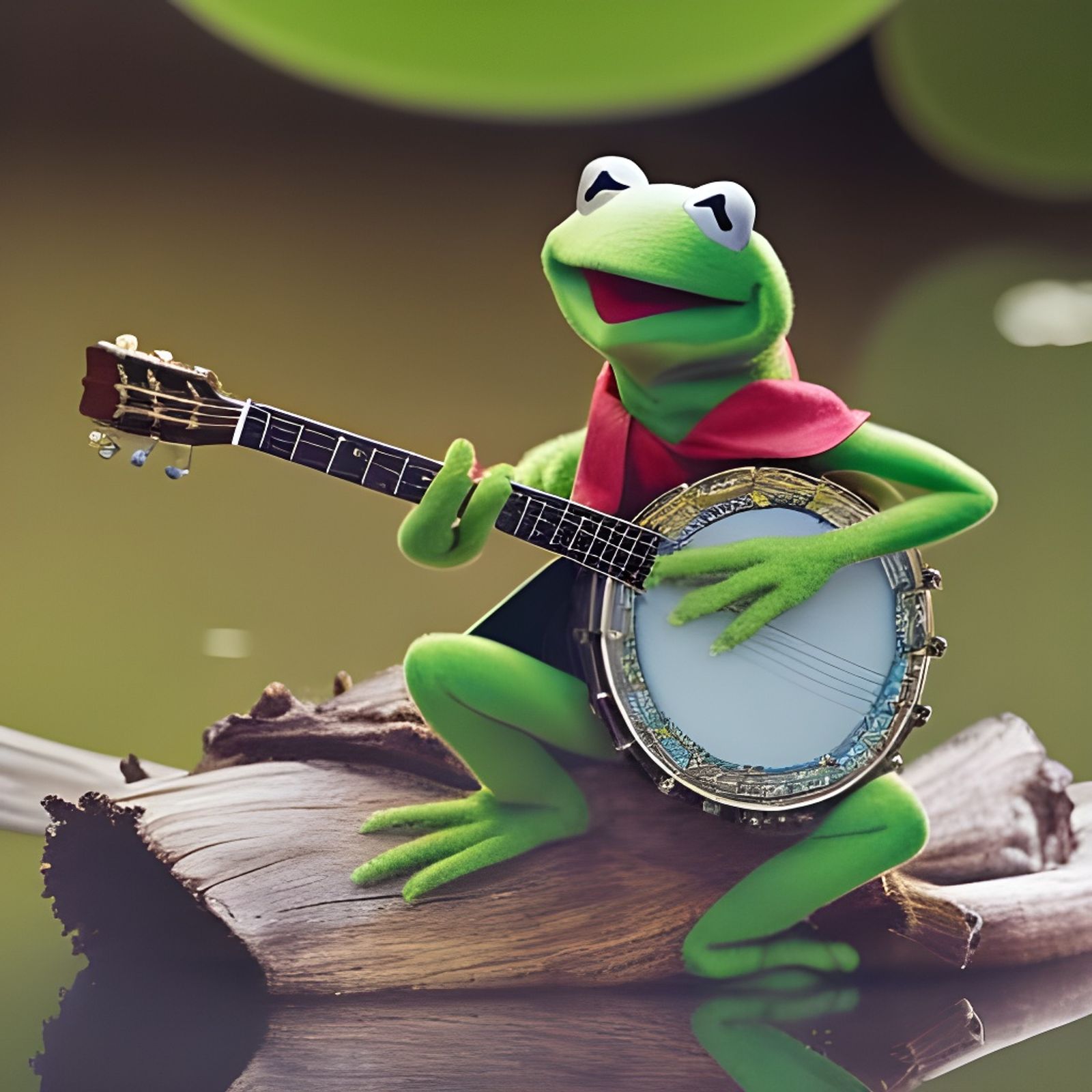 kermit playing banjo