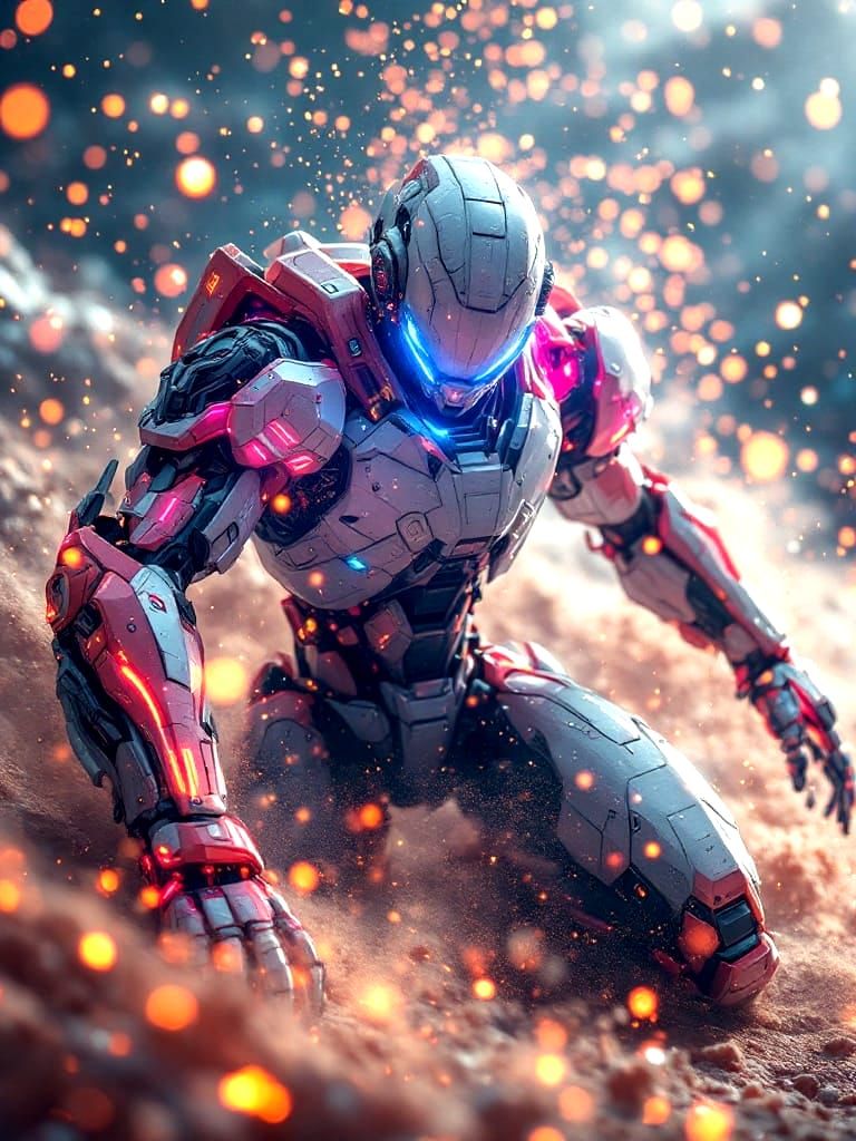 Bokeh, Anime Style, Mecha  by @Xamosila 