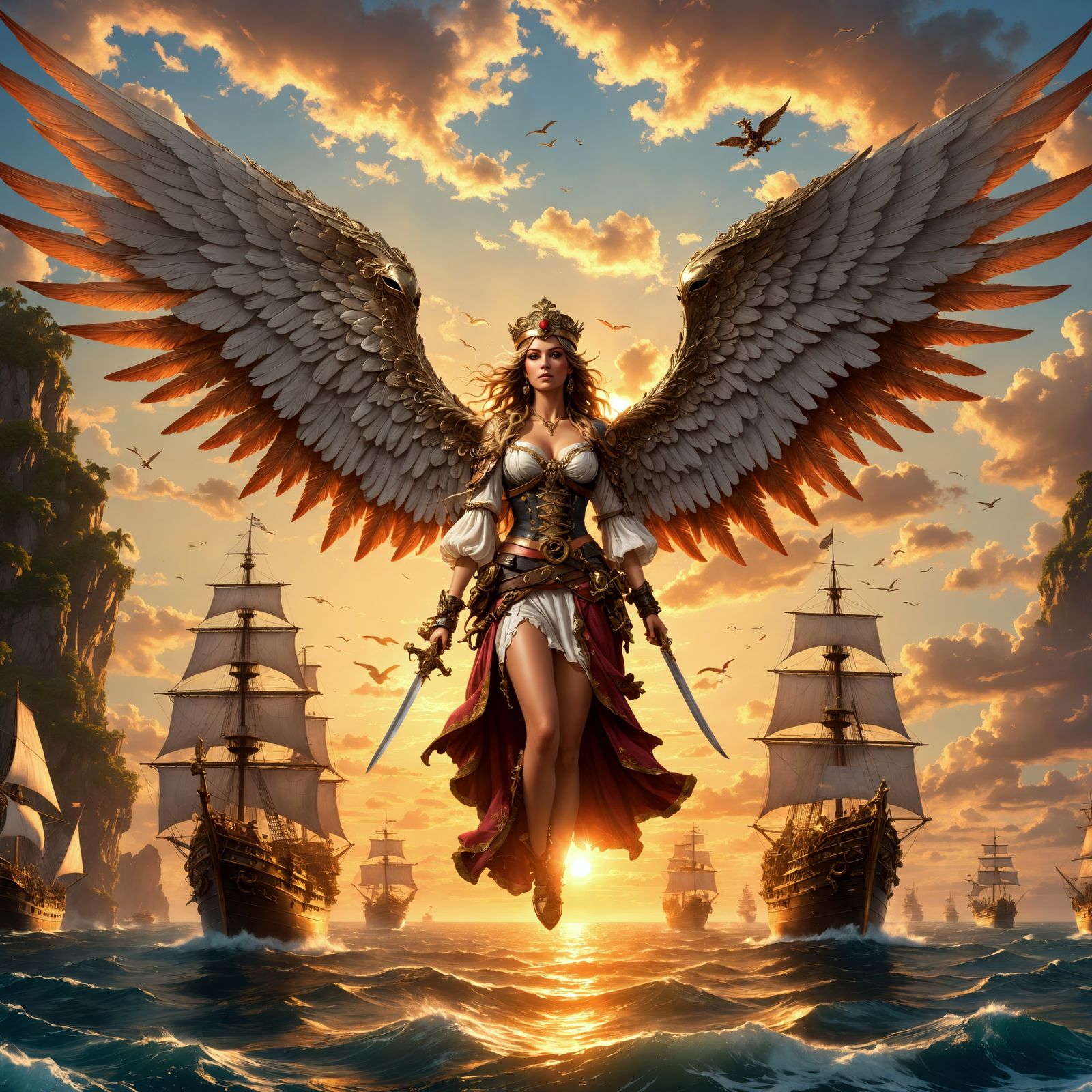 An angelic pirate queen  by @NoBluffs