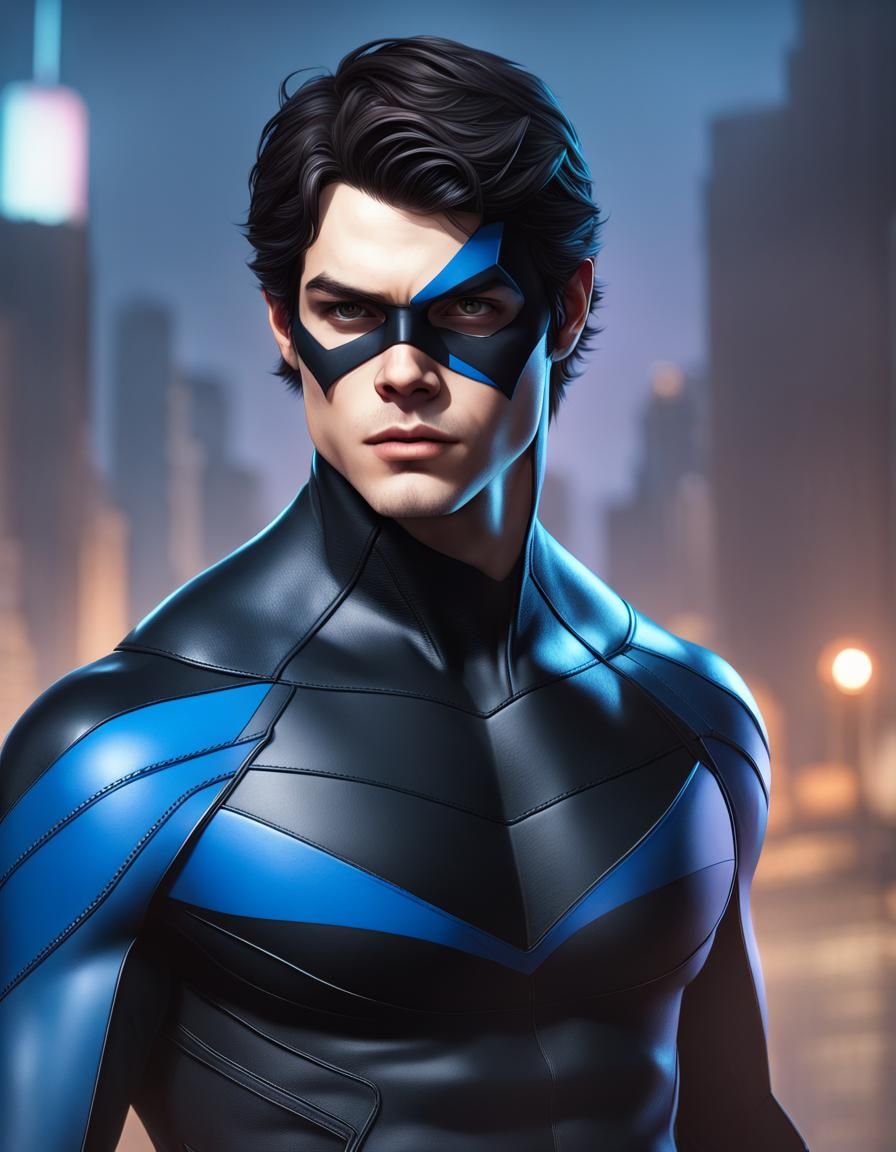 Dylan O'Brien as Nightwing - AI Generated Artwork - NightCafe Creator