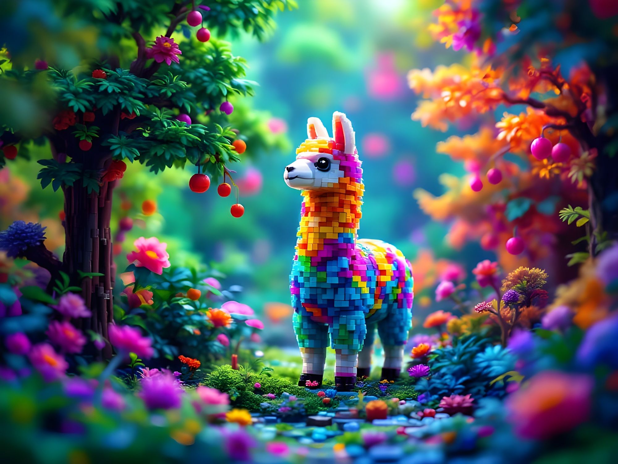 Alpaca in the Woods