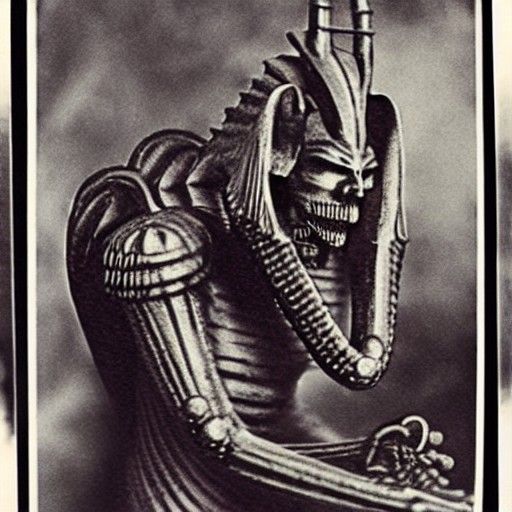 Pharaoh Overlord horror soft focus 1900s photograph Pendleto...