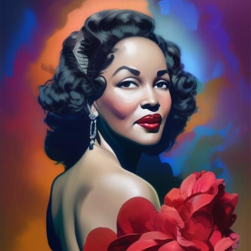 Lady in Red - AI Generated Artwork - NightCafe Creator