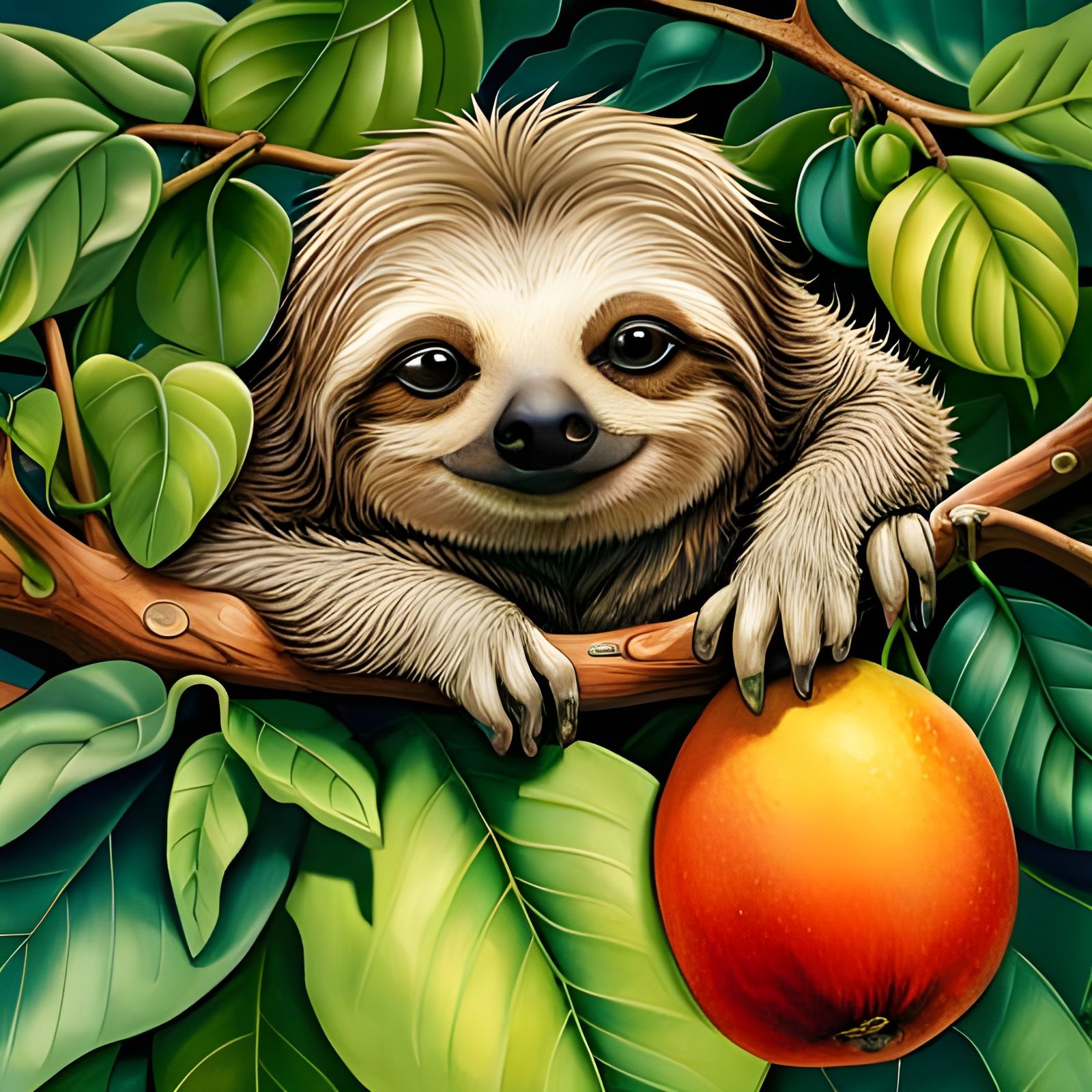 Slothling  by @thepromptskid