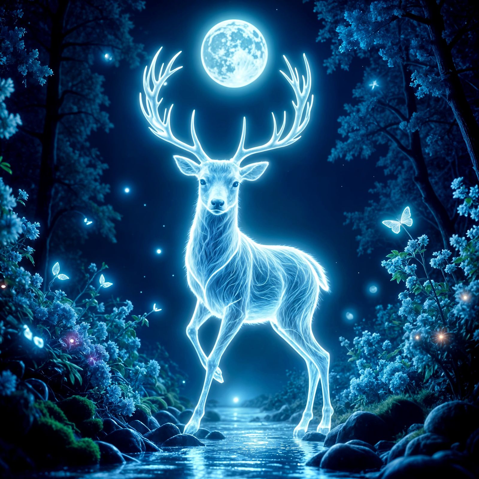 The Moon Deer  by @Ria Hagane