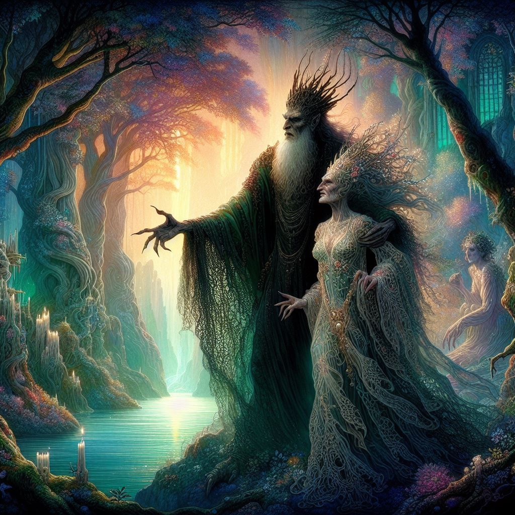 Sycorax as a Hag and Prospero as a Wizard - 09