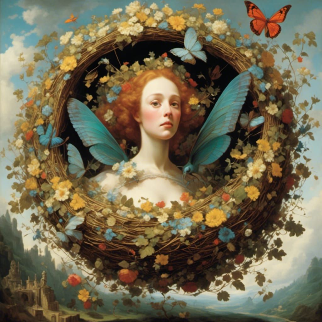 someone flys over the cocoo nest <lora:Classical:1.0> 