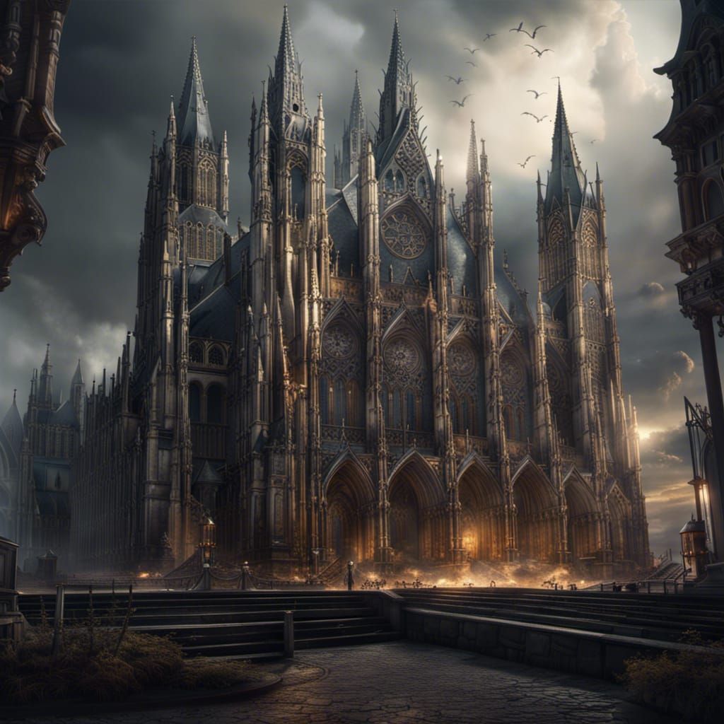 Stunning, imposing gothic cathedral   by @Dorian