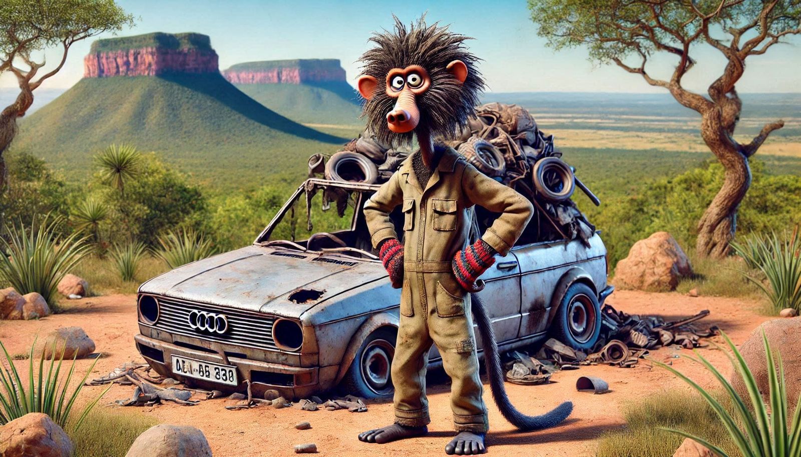 Bobbejane van Magaliesberg & hul wiele 🛞 16