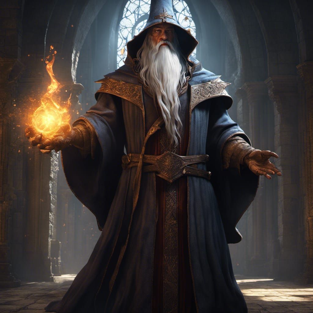 Fireball Wizard  by @Rhys Patterson