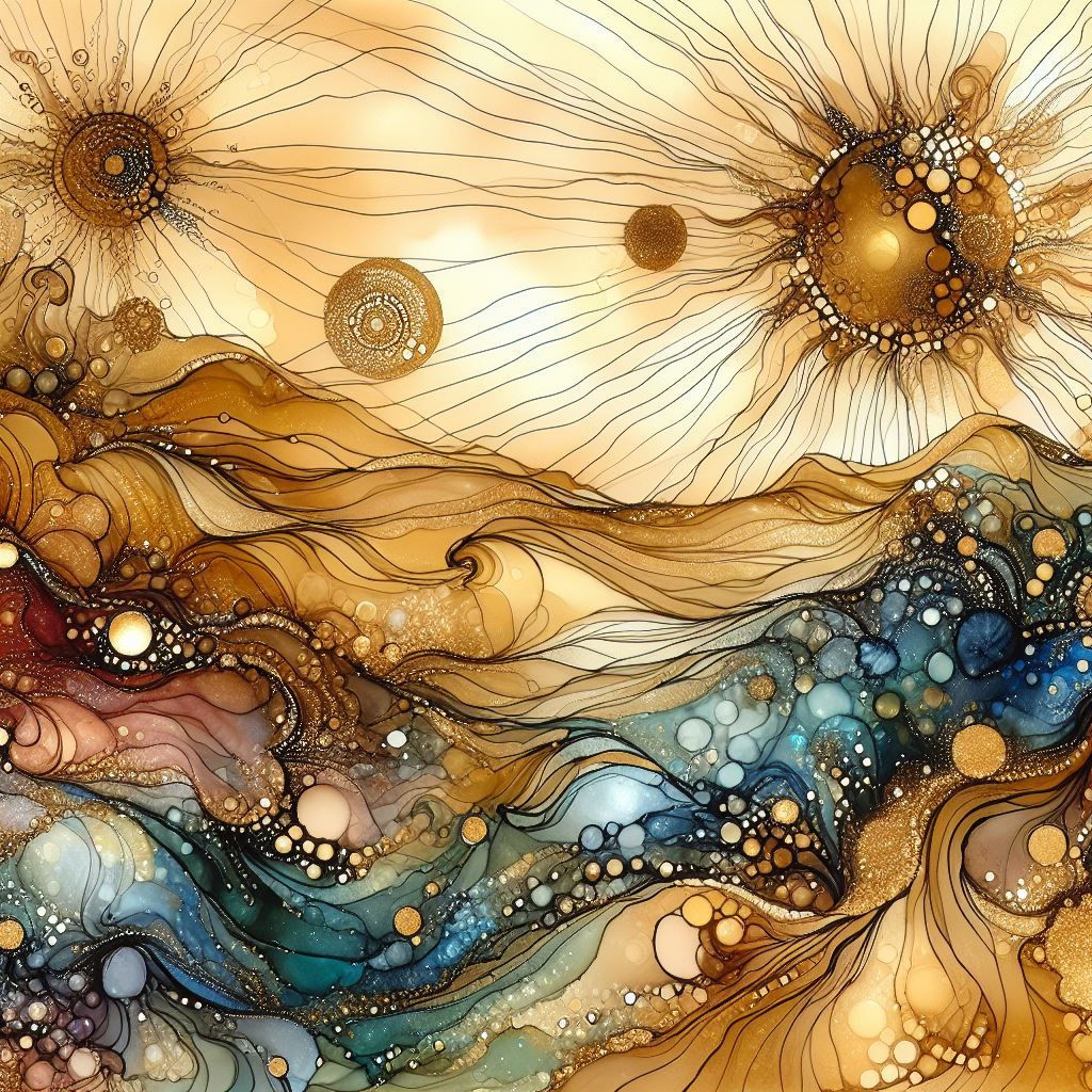 A golden ocean sways in the breeze