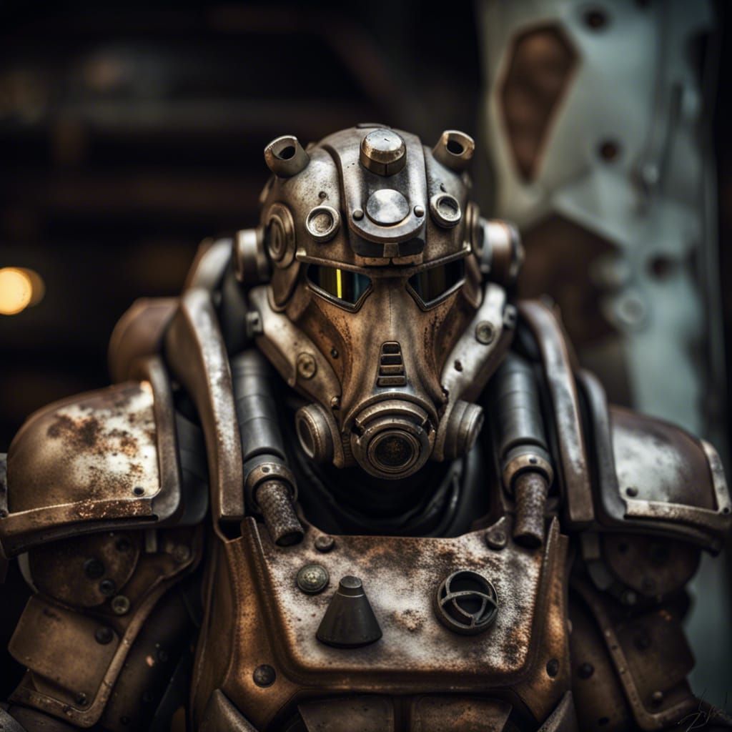 Fallout Power Armor, - AI Generated Artwork - NightCafe Creator