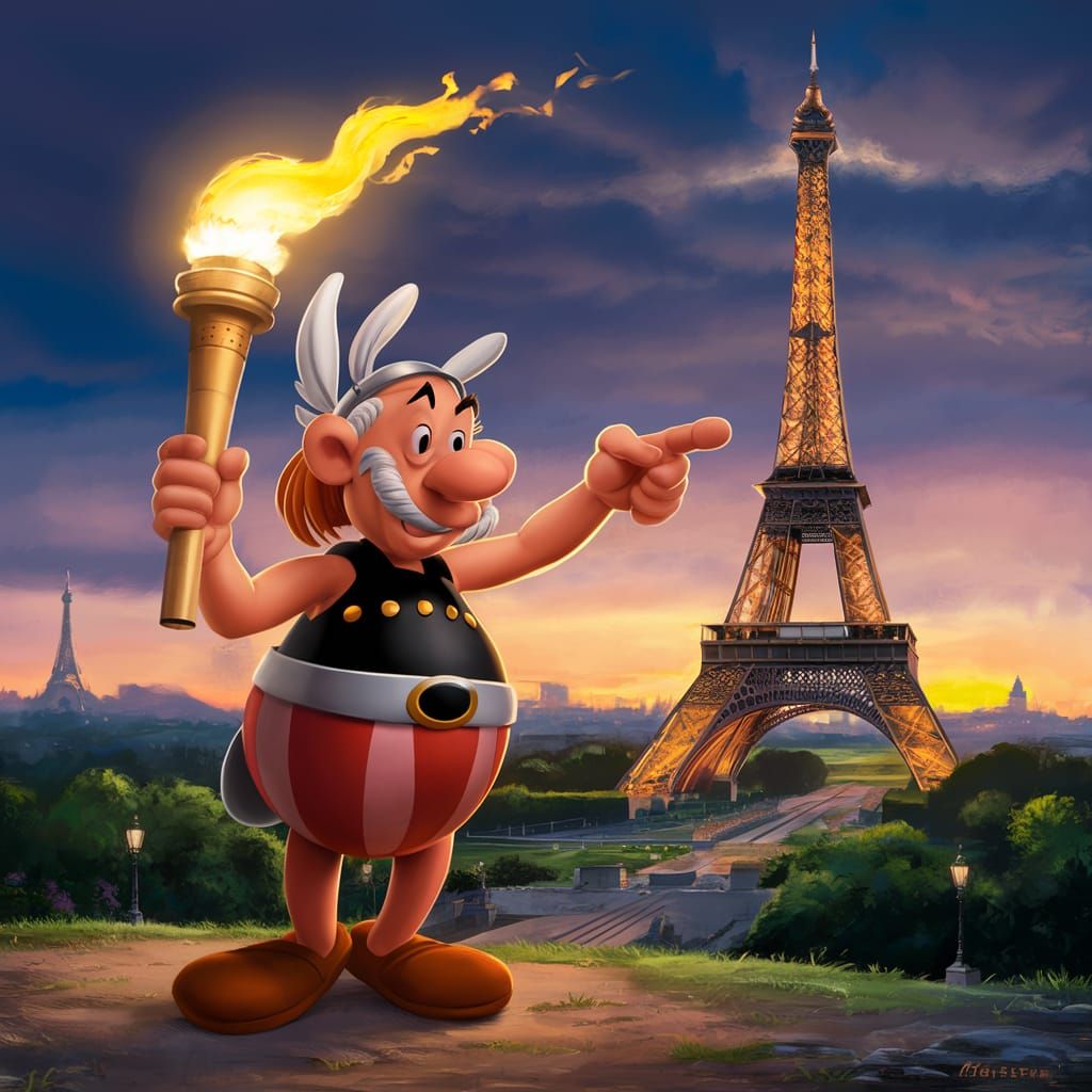 ASTERIX WELCOME YOU TO THE 2024 PARIS SUMMER OLYMPICS.