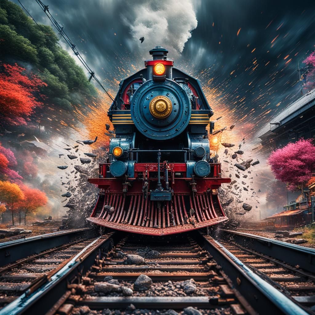 Train running wild !