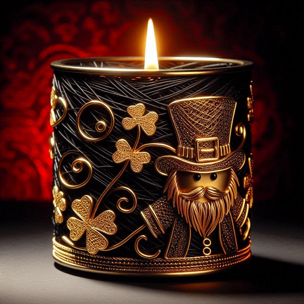 Hand Crafter Candle 3d Lephechaun 3