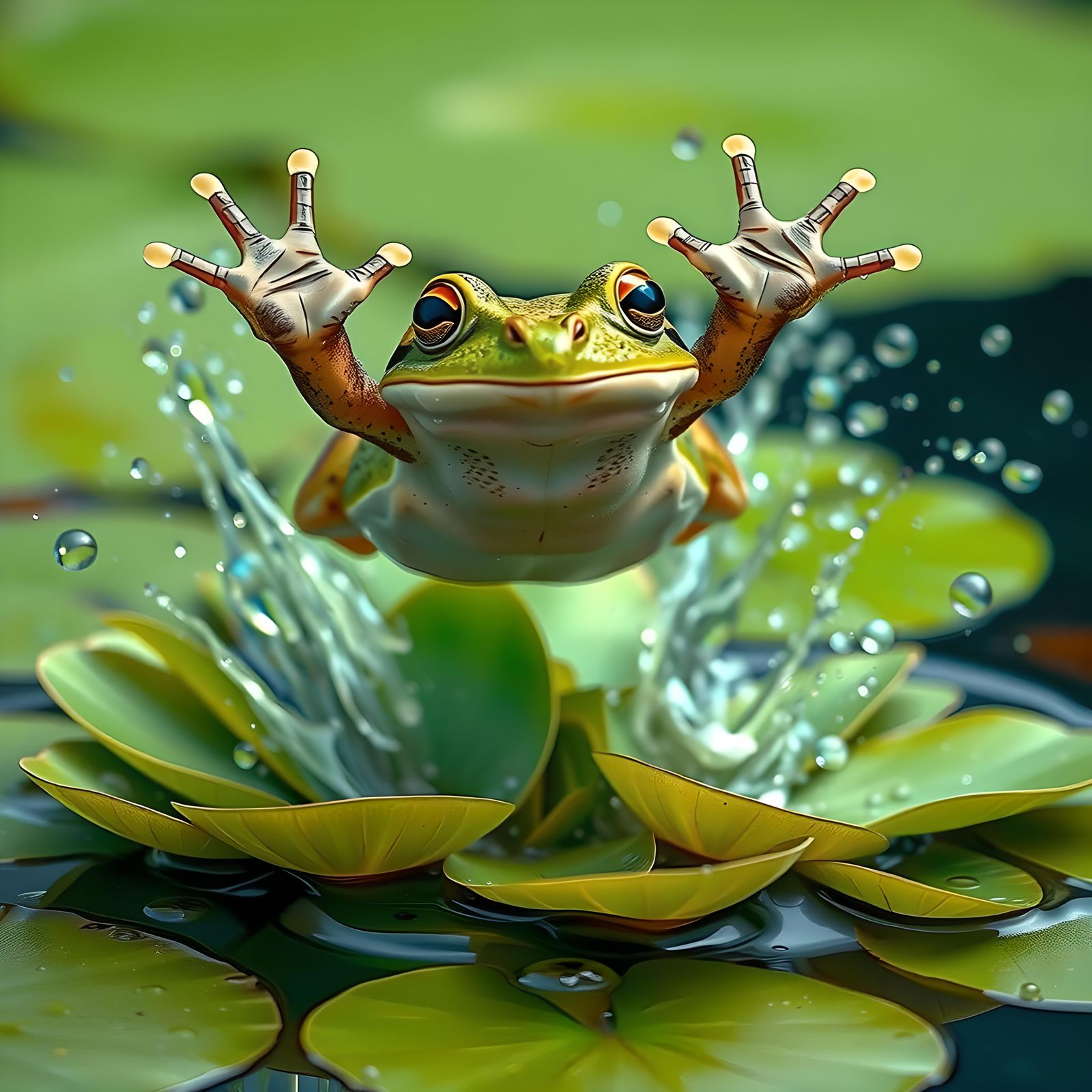 Jumping for joy  by @Dave