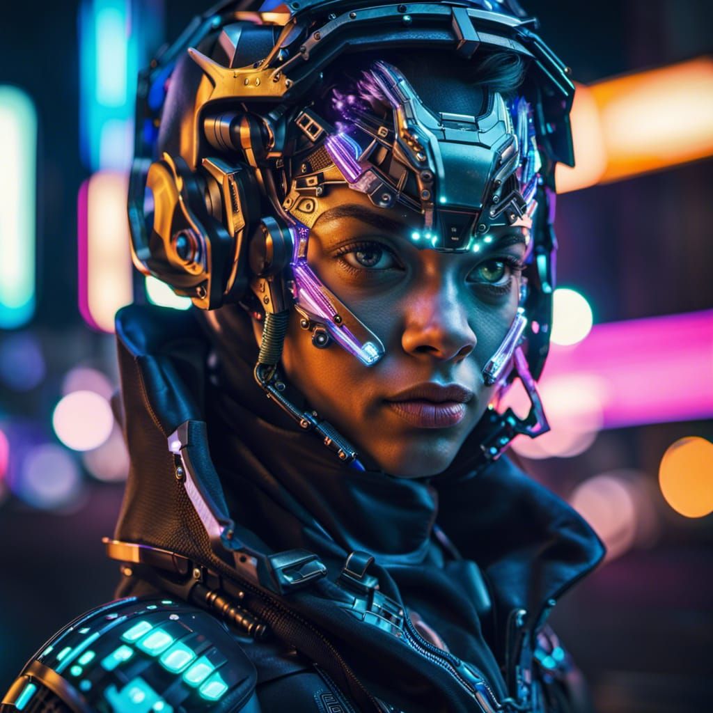 The cyborg girl