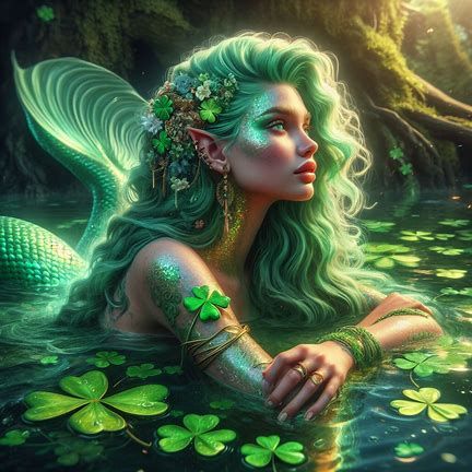 St Patrick's Day Mermaid
