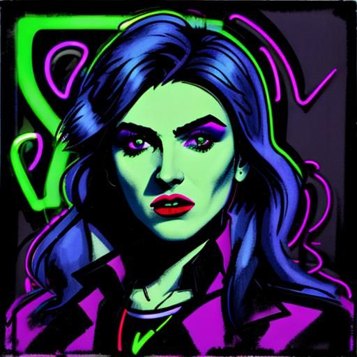 Vampire, who hate neon lights
Neon lights by Henri Matisse a...
