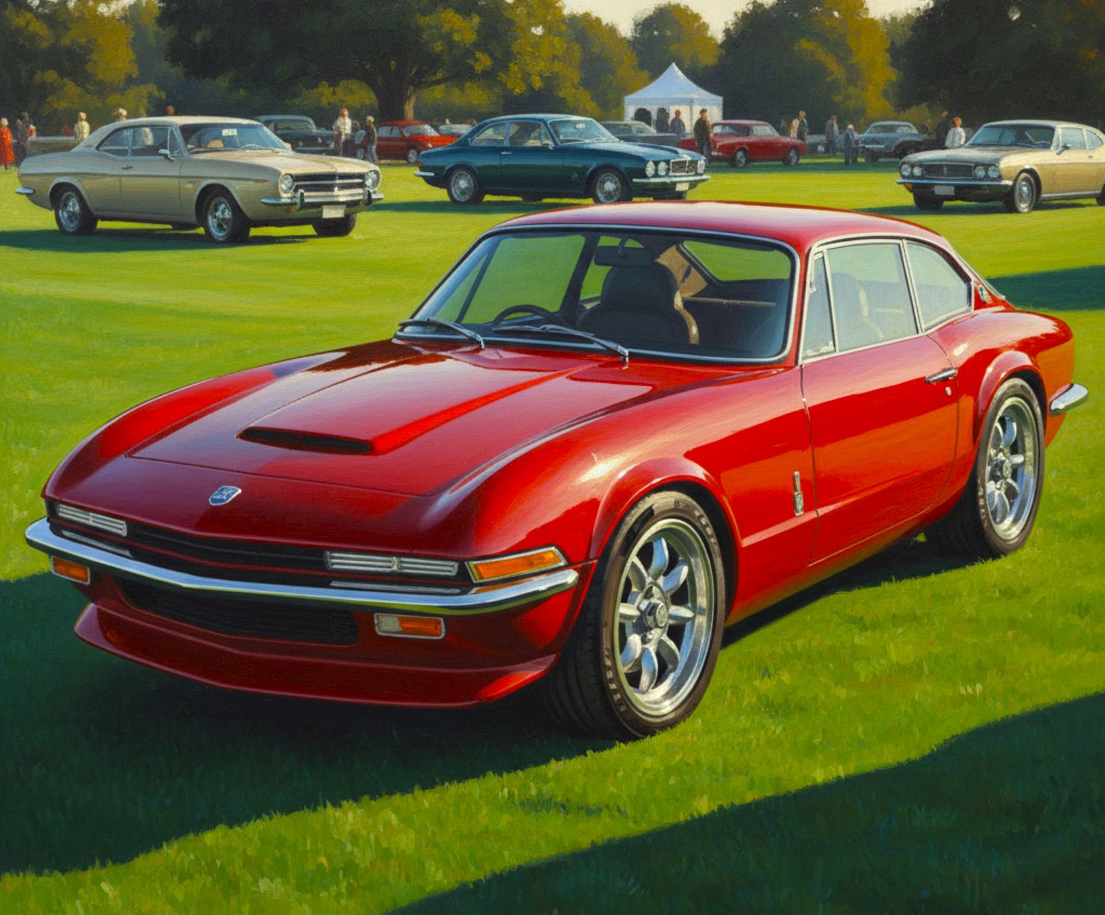 Triumph TR6 Revival Concept, Red, at Goodwood