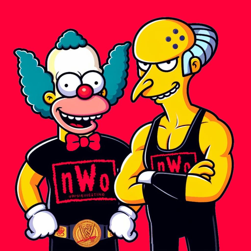 The Simpsons NWO Wolfpack