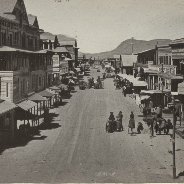 Thriving Old Western town back in the late 1890s  by @Benjen