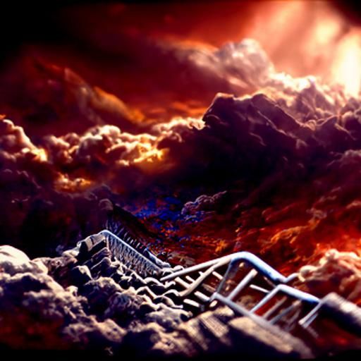 stairs to heaven Epic cinematic brilliant stunning intricate...