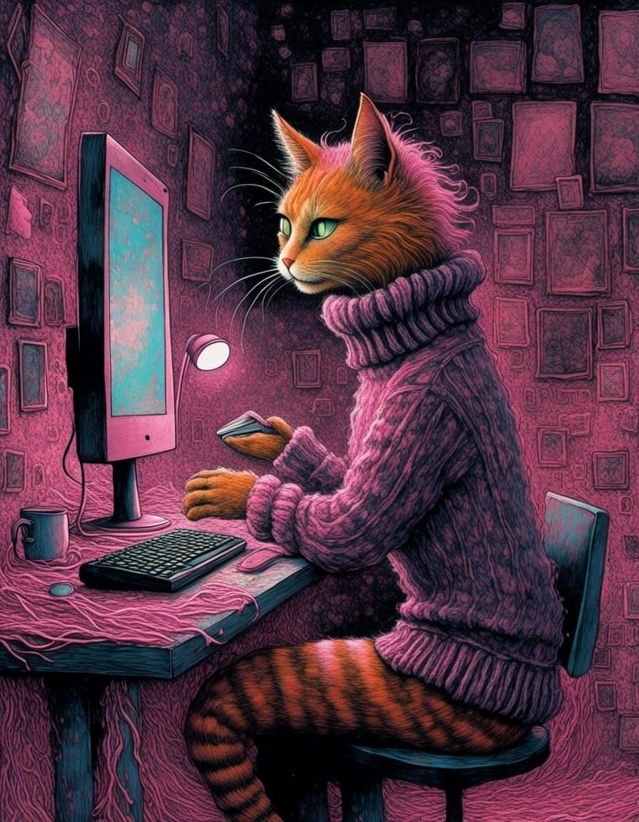 Hacker cat. 😼
