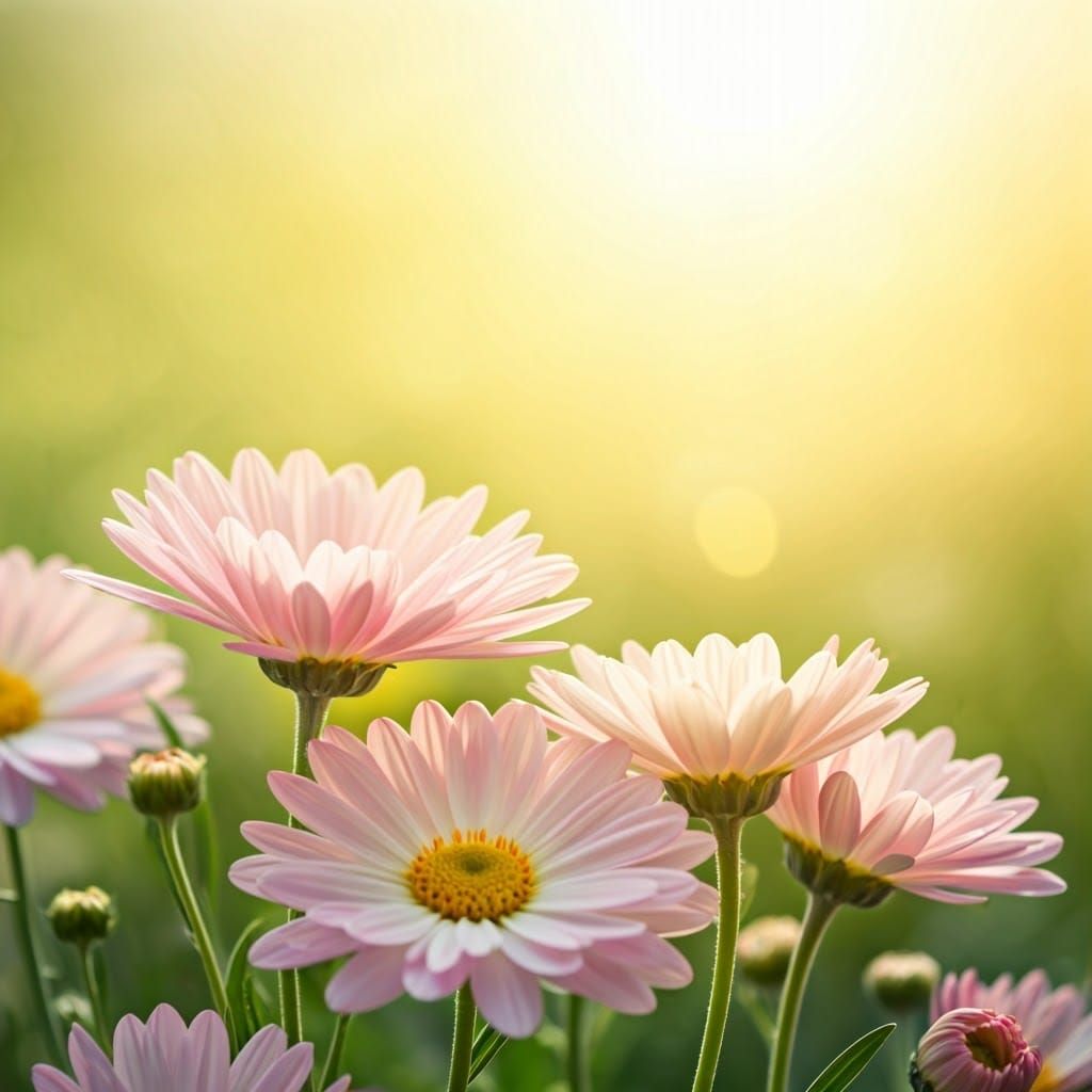 Pastel Morning Blooms in Soft Focus Glory