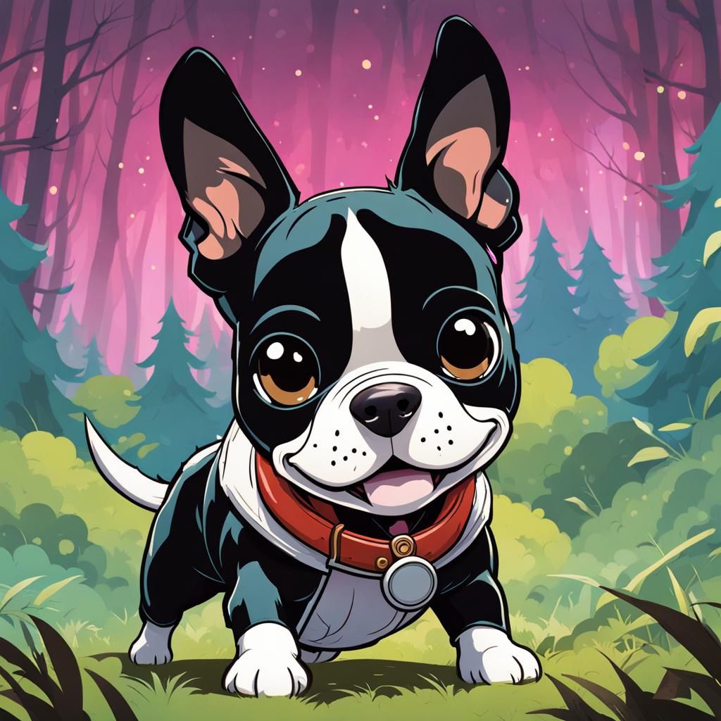 Boston Terrier - AI Generated Artwork - NightCafe Creator