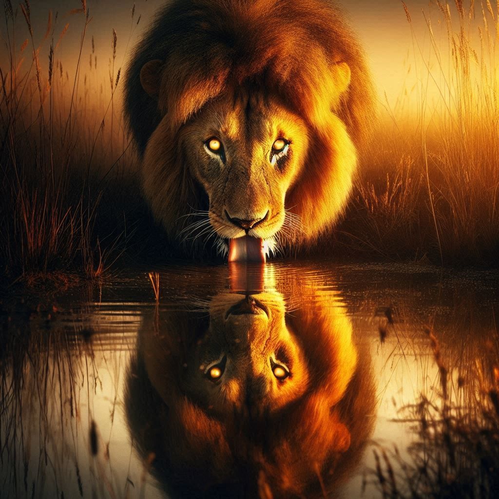 Thirsty Lion