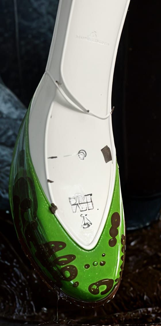 Cosmo the Seedrian's Muddy Green Flat Shoe