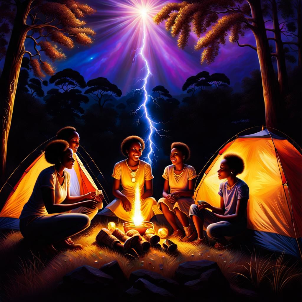 Camp fire tells