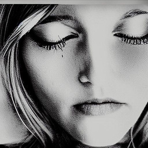 She walked out the door with tears in her eyes I still loved...