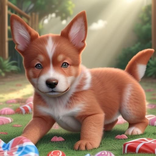 
red Australian cattle dog puppies 
 
