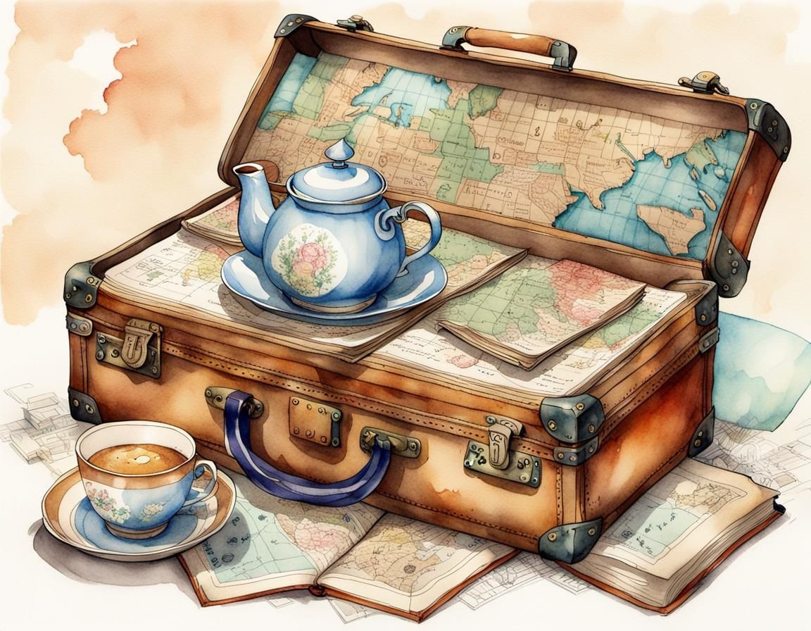 SUITCASE AND TEA