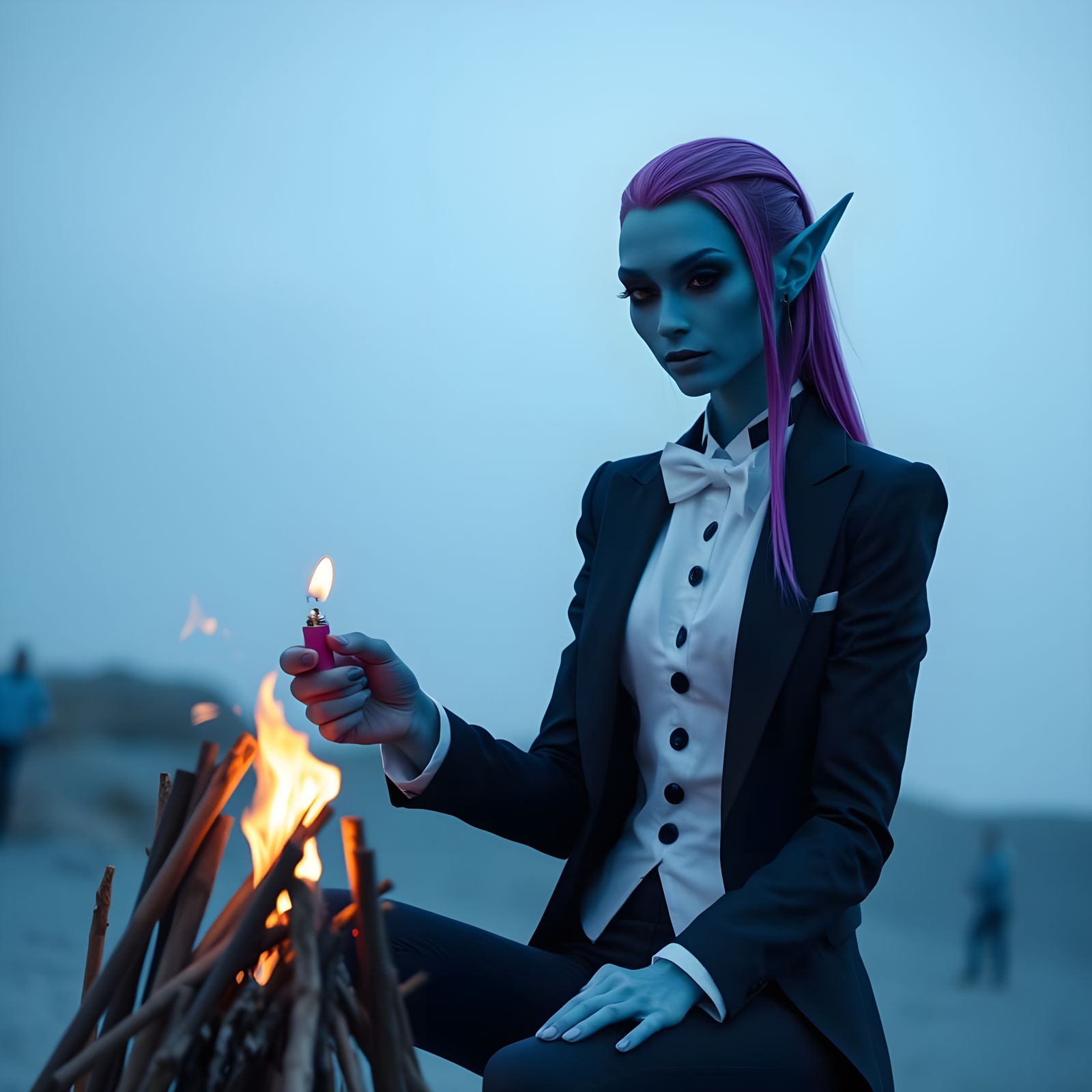 Extraterrestrial lighting a fire