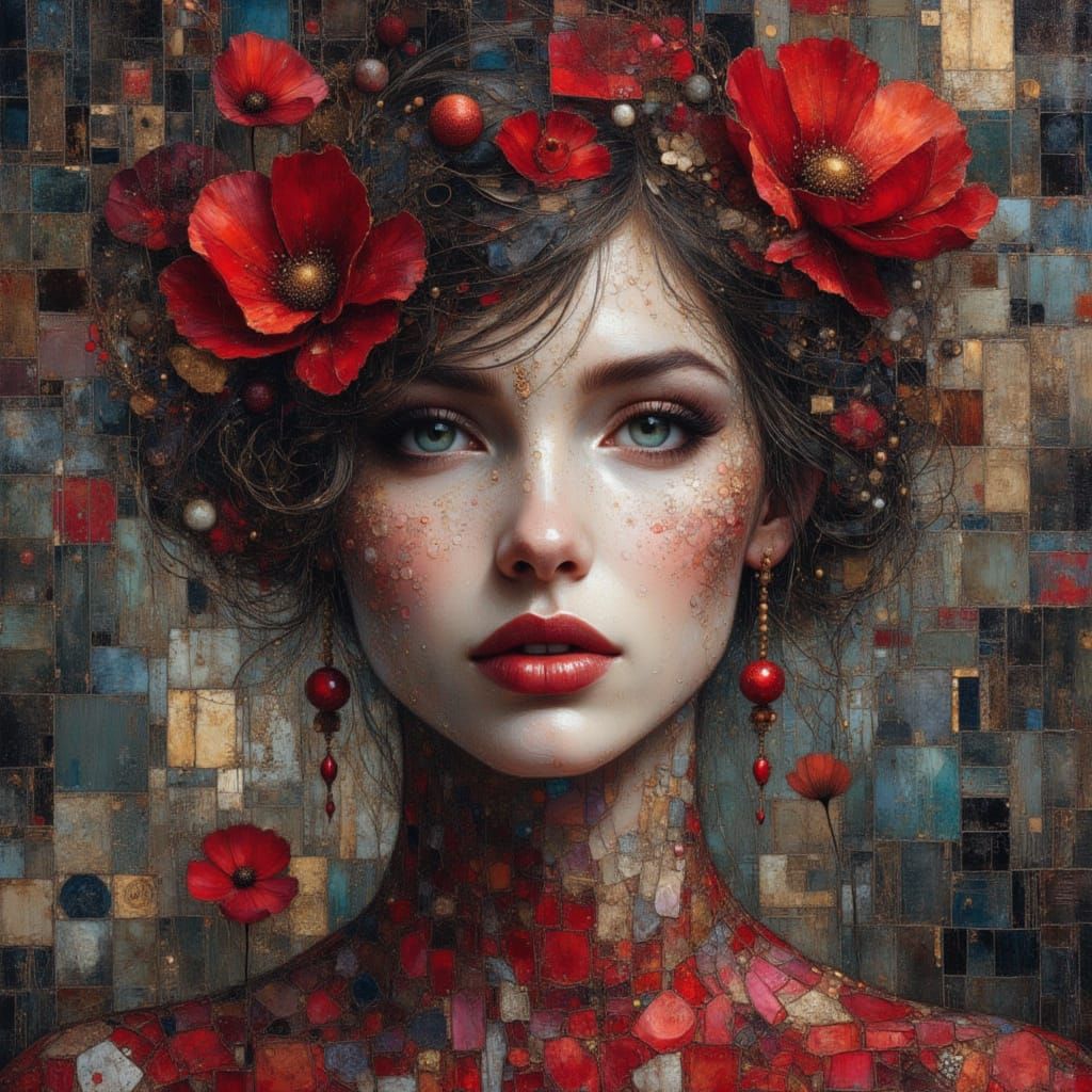 breathtaking beauty, realistic, detailed  background, Royo, Bagshaw, Chevrier, Lou Xaz, Ferri, Kaluta, Minguez <lora:Earth and rose:1.0> <lo...